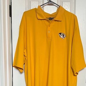 Under Armour Yellow Polo Shirt with Chest Emblem